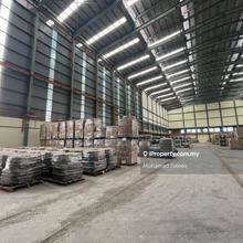 Big factory with high ceiling area, multiple storeys with low ceiling