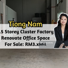 Tiong Nam Business Park 1.5 Cluster Factory with Renovate Office Space