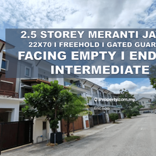 Facing Empty Endlot Freehold Renovate Gated 2.5 Sty Meranti Impiana 