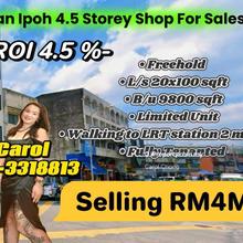 Limited Unit Jalan Ipoh 4.5 Storey Shop Lot For Sales