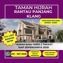 New Double Storey Below 500k Full Loan, Klang 