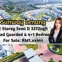 Sunway Lenang Heights, 2 Storey Semi D, Gated & Guarded, 4 plus 1 Bed