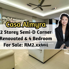 Casa Almyra, 2 Storey Semi-D Corner 66x90, Renovated, 4 Bedroom