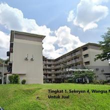 Wangsa Maju Seksyen 4 Flat Walk up Apartment Low Floor to Sell 