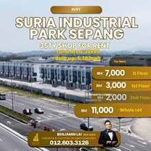 Suria Industrial Park Sepang 3sty Shop For Rent 
