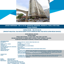 Auction Sri Kristal Apartment  !! Below Market Price!!