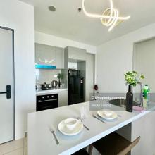 Nicely design and decorated new unit. Unblock view. High floor.