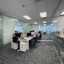 Partly furnished corner office for Sale