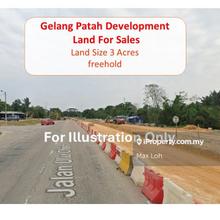 Gelang Patah, Development Land, Land 3 Acres