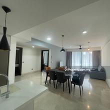 KL Trillion KLCC 3 Rooms 3 Baths 1485sf Fully Furnished Balcony Stove