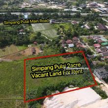 Simpang Pulai 2 Acre Vacant Land For Rent 800 Meter From Main Road