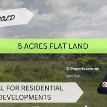 5 acres Freehold Prime Land For Sale, Bidor, Perak
