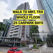 Whole floor. Walk to MRT, TRX, 25 carpark!!