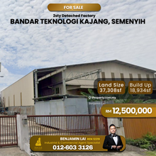 Bandar Teknologi Kajang, Semenyih 2sty Detached Factory for Sale