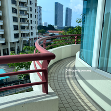 Well ventilated and maintained unit corner long balcony facing Gurney 