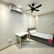 Aratre female fully furnished medium room with queen size bed