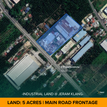 5 acres Freehold Industrial Land @ Main Road Jeram, Klang Selangor