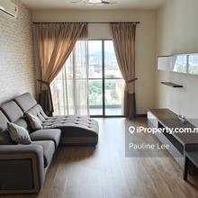 Renovated unit with unobstructed view from balcony.