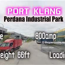 Port Klang 4.08acre Factory Ceiling Height 66ft 800amp Loading 4ton
