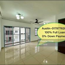 Corner Unit 1098sf Koi Prima Condo 100% Loan 0% D/P Puchong Taman Mas