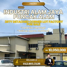 Alam Jaya Puncak Alam 2sty Detached Corner Lot  Factory For Sale 