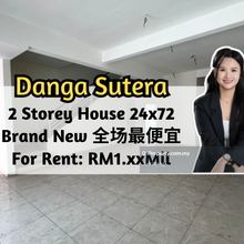 Danga Sutera, 2 Storey House 24x72, Brand New Unit, Gated & Guarded