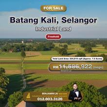 Batang Kali, Selangor Industrial Land for Sale