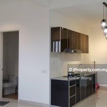 Studio unit for rent with washing machine and fridge and mattress