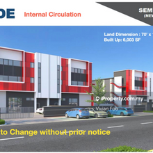 Puncak Alam factory for sale semi-D new project /facing main road 