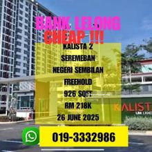 Bank Lelong Freehold Kalista 2 Seremban 2 Negeri Sembilan