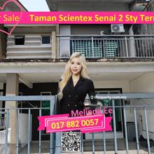 Senai Taman Scientex Beautiful 2 Storey Terrace 4bed Can Full Loan