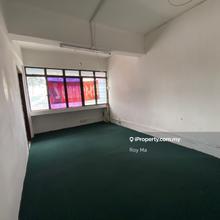 Spaceful office with toilet
