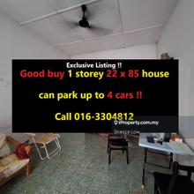 Taman Ehsan 1 sty 22x85 Good buy Extra long park 4 cars 99 yrs lease