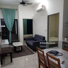 Only 1400 per mth fully furnished 2 carparks Ayuman Suites