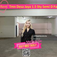 Johor Bahru Taman Desa Jaya Nice Design 1.5 Storey Semi D Factory