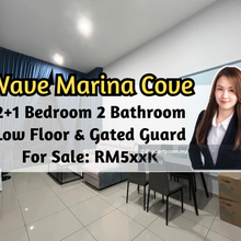 Wave Marina Cove, Low Floor, Gated Guarded, 2 plus 1 Bedroom 2 Bath