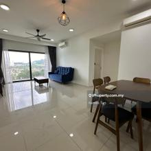 Proper 3-bedroom furnished unit facing beautiful park view