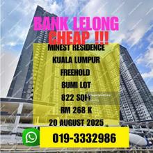 Bank Lelong Freehold Minest Residence Sentul Kuala Lumpur