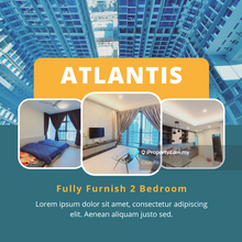 2 Room Swimming Pool Fully Furnish Atlantis Residence Kota Laksamana