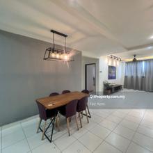 Partially Furnished. Amara Residence batu caves for sale