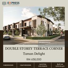 Double Storey Terrace Intermediate at Taman Delight, Miri