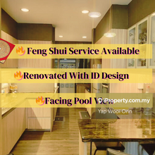 Tastefully renovated unit with ID design. Facing greeneries and pool