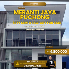 Meranti Jaya Puchong 3sty Semi D factory For Sale