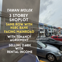 Taman Molek 3 storey shoplot for sales