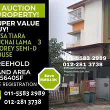Auction Property! Wow! So cheap Desa Tiara 3 Storey Semi-D