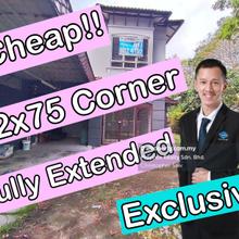 Very Cheap 2 Storey Corner Terrace House Damai Bistari, Alam Damai: