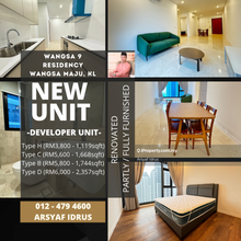 Brand New Unit. Developer Unit. Renovated Partly/Fully Furnished Unit.