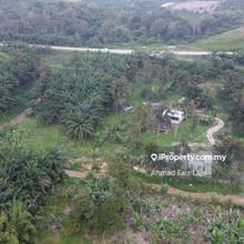 Agriculture land at Kuala Kubu with river