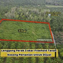 Perak Lenggong 3ac  freehold empty land for sales