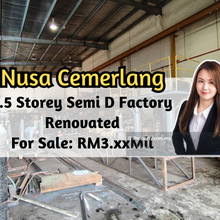Taman Perindustrian Nusa Cermerlang, Semi D Factory, Renovated